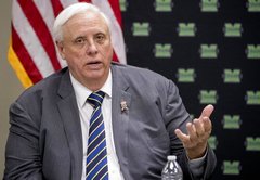 How low is Gov. Jim Justice’s approval rating in West Virginia?